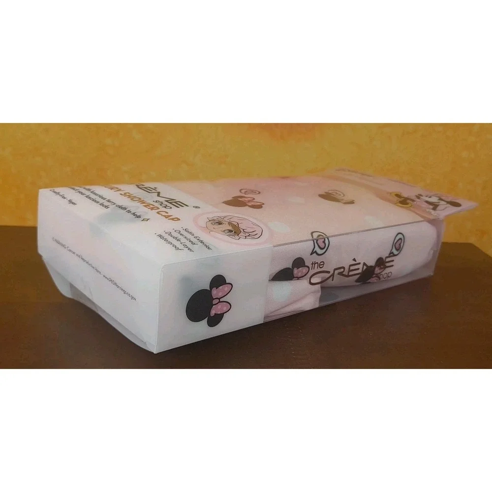 The Creme‎ Shop x Disney Minnie Mouse LUXURY SHOWER CAP Satin Exterior Oversized